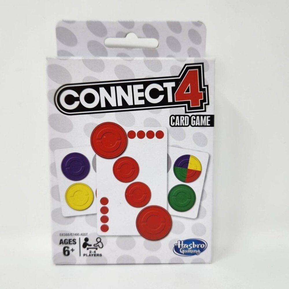 Connect 4 Card Game - Hasbro Gaming 2-4 Players Ages 6+ 4 In A Row Classic